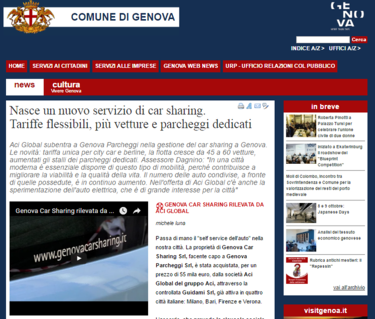 car sharing genova