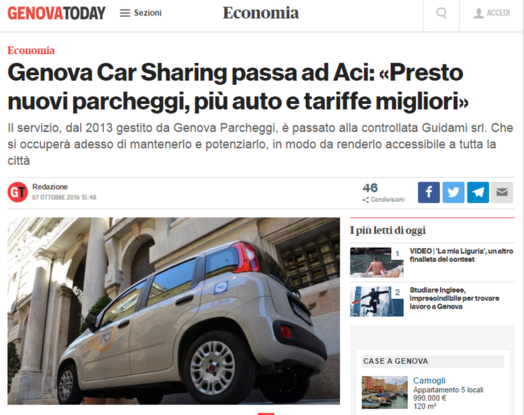 car sharing genova