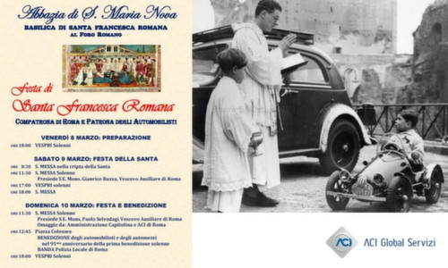 Celebrazione di Santa Francesca Romana, la festa di tutti gli automobilisti capitolini